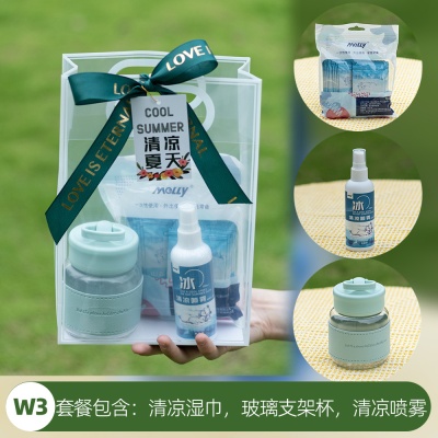 新款夏季防暑套装清凉降温伴手礼送客户员工入职实用小礼品福利