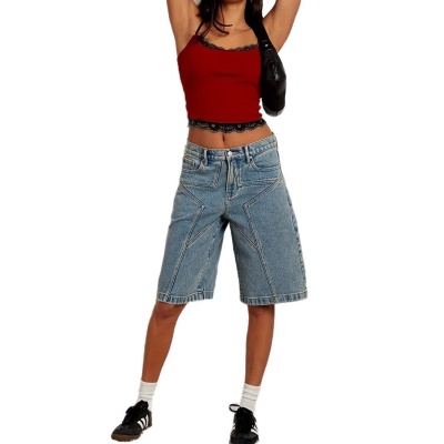 欧美女装亚马逊2025年春夏季新款辣妹纯色蕾丝性感吊带小背心上衣