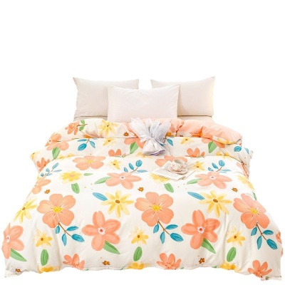 碎花风格纯棉被套四件套全棉床单三件套家用床上用品学生宿舍专用