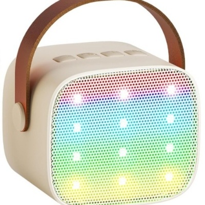 K1/P2带彩灯K歌宝专业无线儿童音响手持便携式麦克风一体蓝牙音箱