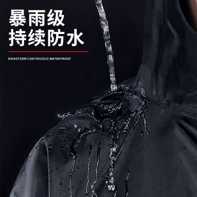 长款防暴雨雨衣全身一体式户外徒步成人反光雨披防水工作服跨境