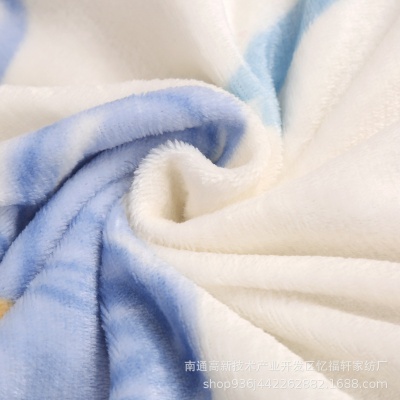 跨境外贸毛毯批发法兰绒活动礼品双面绒毯礼品公司小毛毯盖毯批发
