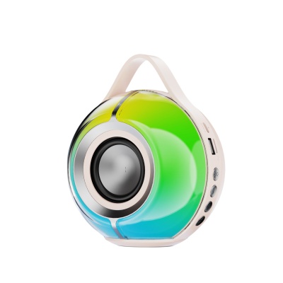 2025新款蓝牙音箱高颜值氛围灯户外插卡低音炮小音响迷你便携音响