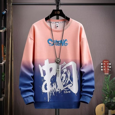 新款运动男士卫衣休闲春秋季套头时尚潮流长袖青少年学生宽松上衣