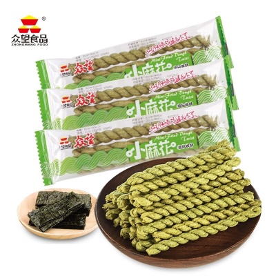 【众望 海苔咸味小麻花312g】速食零食休闲食品爆款麻花