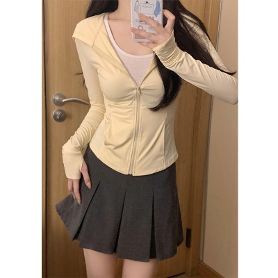 【自设工厂现货现发 】冰丝防晒衣冰感夏季上衣修身薄款外套开衫