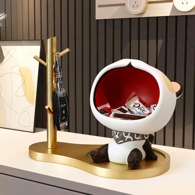 卡通可爱大嘴桌面摆件玄关钥匙收纳入户客厅家居装饰乔迁新居礼物