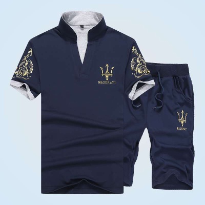 男士短袖t恤韩版潮流男装半袖T体恤休闲帅气搭配一套衣服夏季套装