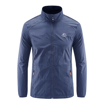 夏季冰丝速干防晒衣男士立领休闲薄款外套户外运动透气男装皮肤衣