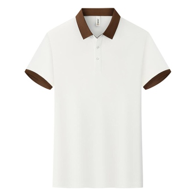 新款男式polo衫定制翻领工作服印logo短袖文化衫企业工衣装T恤衫