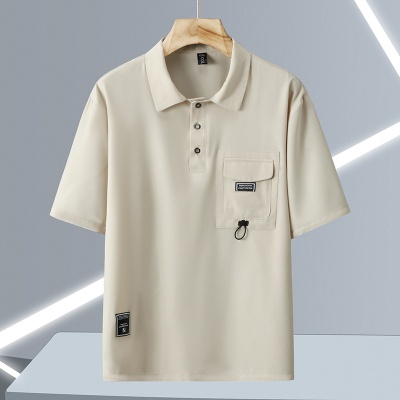 特大码380斤短袖T恤男士POLO衫夏季潮流帅气休闲套装穿搭配一整套