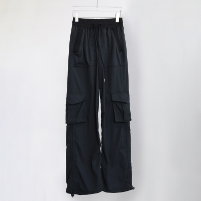 夏季新款工装裤跳舞健身直筒女长裤轻盈透气速干运动休闲裤