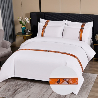 120克加密织带款酒店床上用品被套床单1.5m1.8米四件套批发代发