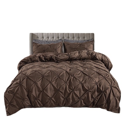 床品三件套跨境亚马逊美国尺寸揪花被套枕套件现货揪花被套三件套