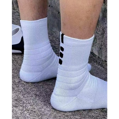 篮球袜子男加厚毛巾底毛圈袜精英袜中长筒高帮跑步户外袜运动袜子