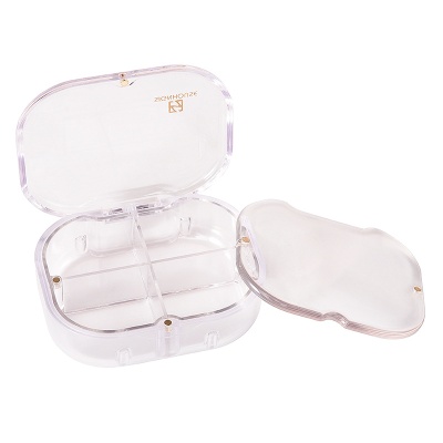 signhouse塑料便携药盒 迷你密封磁吸随身药盒防潮生活用品收纳盒