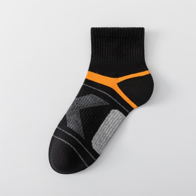 跨境批发 袜子男户外登山运动袜篮球袜跑步吸汗透气袜中筒男士袜