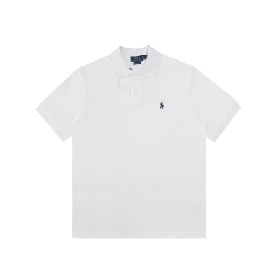 新款2025夏季经典小马标刺绣logo简约休闲男女情侣同款短袖polo衫