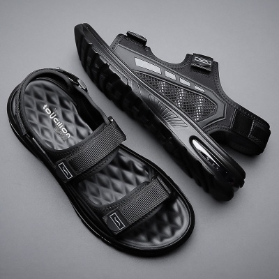 沙滩鞋男款2025新款夏季办公室休闲防滑工作凉鞋司机上班运动凉拖