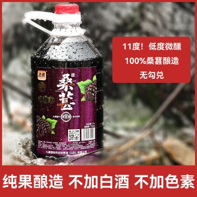桑葚酒果酒微醺男士女士11度甜果酒甜酒2.5L瓶装批发厂家直发果酒
