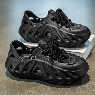 洞洞鞋男士夏季外穿潮流沙滩鞋运动休闲凉鞋情侣涉水跨境包头潮拖